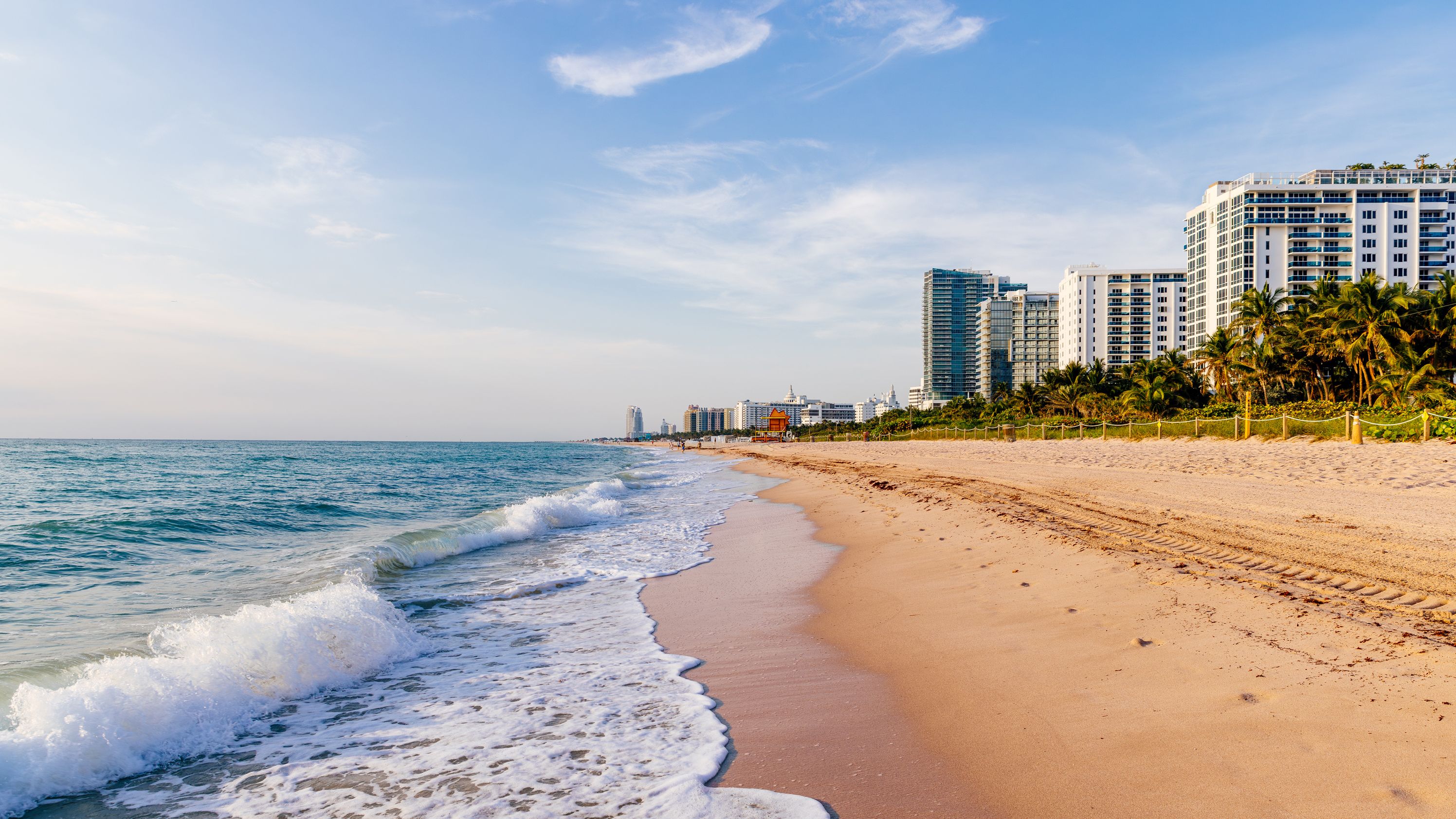 Aerial view of Miami turquoise waters representing United Regenerative Therapeutics location